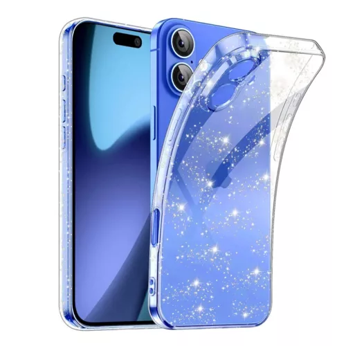 iPhone 17 Átlátszó Techsuit - SparkleSkin Sorozat tok