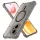 iPhone 17 Füstfekete Techsuit ütésálló átlátszó szilikon tok MagSafe kompatibilitással