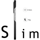 Techsuit - Aramid Szálas MagSafe Tok - Honor Magic7 Pro - Fekete tok