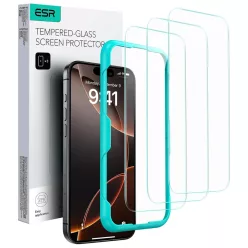   iPhone 17 Pro Átlátszó üvegfólia ESR Edzett üveg (3 darabos csomag)