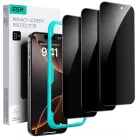 iPhone 17 Pro Max ESR Adatvédelmi edzett üveg (3 darabos csomag) Fekete üvegfólia