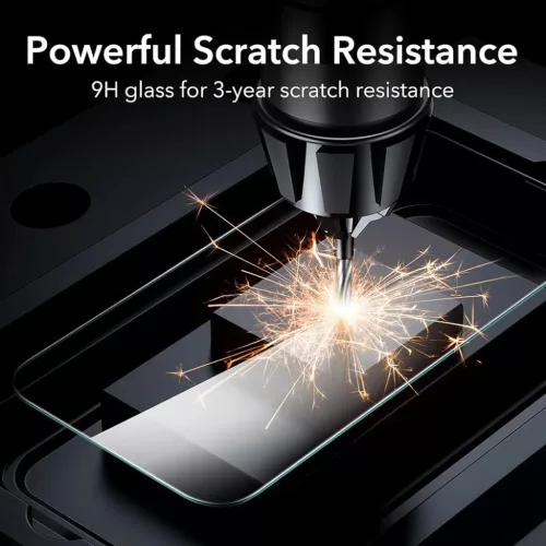 iPhone 17 Pro Max ESR Adatvédelmi edzett üveg (3 darabos csomag) Fekete üvegfólia