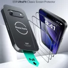iPhone 17 Air Átlátszó ESR UltraFit edzett üveg (3 darab) üvegfólia
