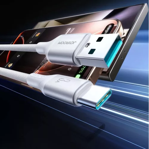 Joyroom S-A28 Flash Series 3A USB-A - USB-C Kábel 2m - Fehér