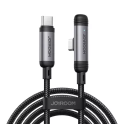   Joyroom S-A56 EnjoyX Series 90° USB-C - USB-C kábel 60W 1.2m - fekete