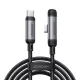 Joyroom S-A56 EnjoyX Series 90° USB-C - USB-C kábel 60W 1.2m - fekete