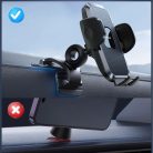 Joyroom JR-ZS259 klipszes autós telefontartó három állítható lábbal - fekete