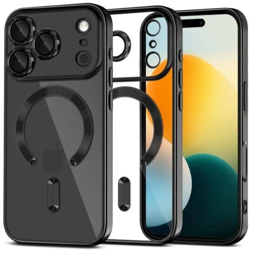 iPhone 17 Pro Max Fényes Fekete Tech-protect Magflex Magsafe tok