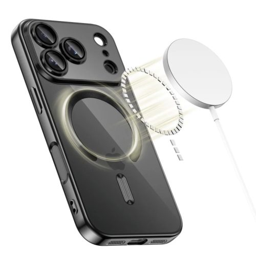 iPhone 17 Pro Max Fényes Fekete Tech-protect Magflex Magsafe tok