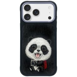 iPhone 17 Pro Max fekete Nimmy Big Eyed Pet 2.0 Panda tok