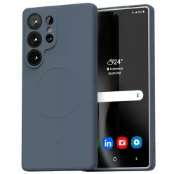   Samsung Galaxy S25 Ultra Kék Mercury MagSafe Fél-szilikon tok