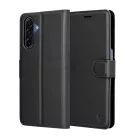 Samsung Galaxy A17 5G - Bőr tok - Fekete - Techsuit