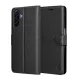 Samsung Galaxy A17 5G - Bőr tok - Fekete - Techsuit
