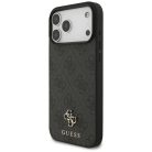 iPhone 17 Pro Max Guess 4G Kis Klasszikus Logo MagSafe tok fekete