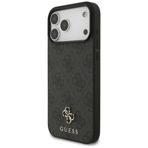 iPhone 17 Pro Max Guess 4G Kis Klasszikus Logo MagSafe tok fekete