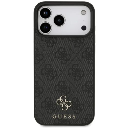 iPhone 17 Pro Max Guess 4G Kis Klasszikus Logo MagSafe tok fekete