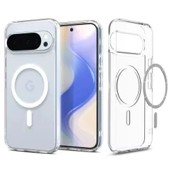   Google Pixel 10/10 Pro Spigen Ultra Hybrid Mag Magsafe tok Átlátszó/fehér