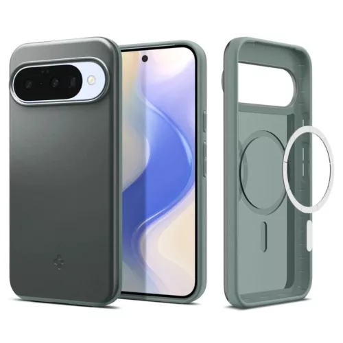 Google Pixel 10 / 10 Pro Spigen Thin Fit Mag Magsafe tok Zsálya Zöld