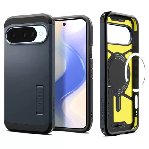 Google Pixel 10 / 10 Pro Spigen Tough Armor Mag tok Metal Slate