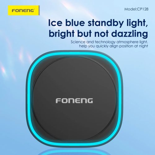 Magsafe CP128 15W vezeték nélküli töltéssel autós telefontartó FONENG Fekete szellőzőre