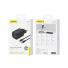 FONENG wall charger EU69 PD 20W 1xUSB-C + kábel USB-C - USB-C Fekete