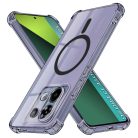 Xiaomi Redmi Note 13 Pro 5G / Poco X6 Smoke Black Techsuit - Shockproof Clear Silicone MagSafe tok