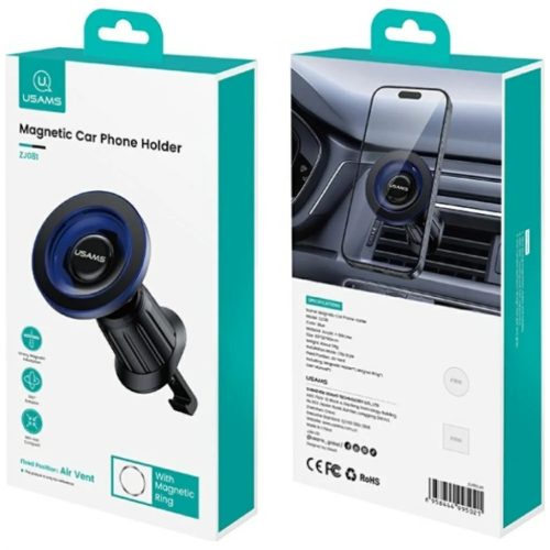 Mágneses autós telefontartó USAMS ZJ081 légbefúvóhoz kék