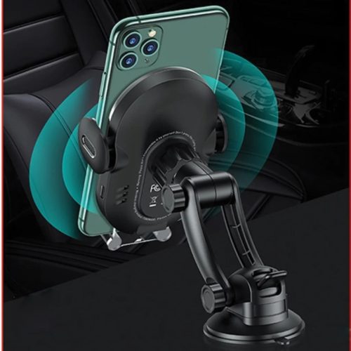 USAMS Induktív Telefontartó US-CD131 15W Automatikus Szélvédő/Műszerfal fekete