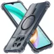 Honor X6b Techsuit Shockproof Clear Silicone MagSafe - Smoke Black tok