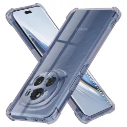   Honor Magic6 Pro Smoke Black Techsuit - Shockproof Clear Silicone tok