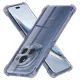 Honor Magic6 Pro Smoke Black Techsuit - Shockproof Clear Silicone tok