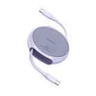 Data Cable Pathfinder Series Type-C to Type-C, 100W, 1m, Retractable - Nebula Purple Baseus