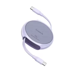   Data Cable Pathfinder Series Type-C to Type-C, 100W, 1m, Retractable - Nebula Purple Baseus