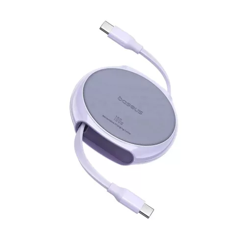 Data Cable Pathfinder Series Type-C to Type-C, 100W, 1m, Retractable - Nebula Purple Baseus