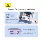 Data Cable Pathfinder Series Type-C to Type-C, 100W, 1m, Retractable - Nebula Purple Baseus