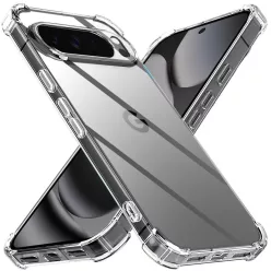   Google Pixel 10 Pro XL Techsuit - Shockproof Clear Silicone tok - Átlátszó