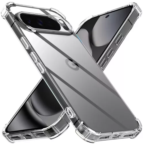 Google Pixel 10 Pro XL Techsuit - Shockproof Clear Silicone tok - Átlátszó