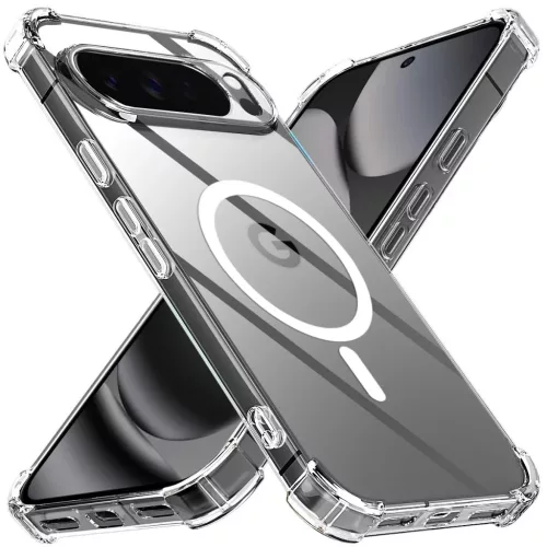 Google Pixel 10 Pro XL Clear Techsuit - Shockproof Clear Silicone MagSafe tok