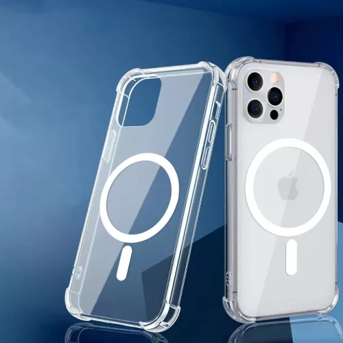 Google Pixel 10 Pro XL Clear Techsuit - Shockproof Clear Silicone MagSafe tok