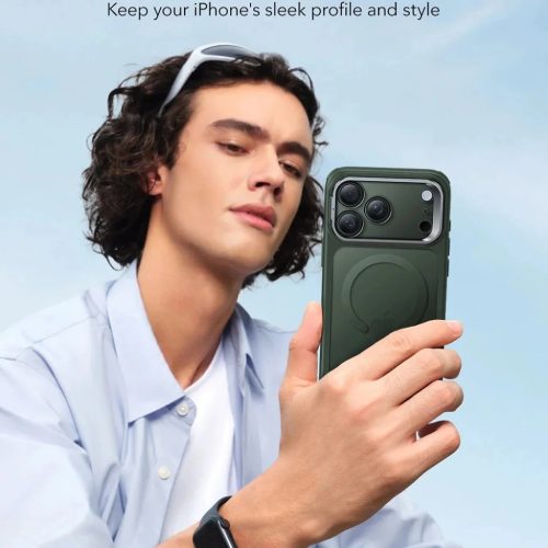 iPhone 17 Pro Max - ESR Classic Hybrid HaloLock - Matt Zöld tok