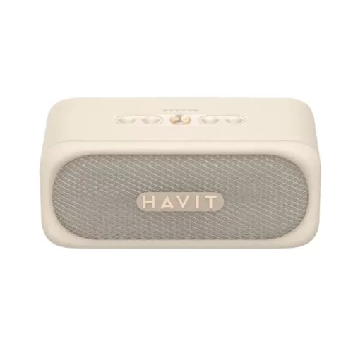 Havit Wireless Hangszóró (SK905BT) - Type-C, Bluetooth 5.3, TWS, TF, AUX, Kihangosító Hívás, IPX7, 2000mAh - Bézs