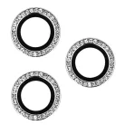 iPhone 17 Pro/17 Pro Max ezüst HARD DIAMOND Edzett üveg kamera (LENCSE) üvegfólia (3 darab lencse)