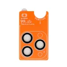 iPhone 17 Pro/17 Pro Max átlátszó Edzett üveg Tel Protect Titanium Lens 99% AR kamera védelem (3 darab lencse) üvegfólia