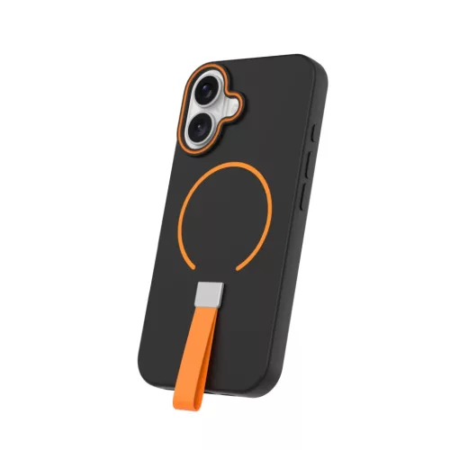 iPhone 16 Pro vékony mágneses fekete tok