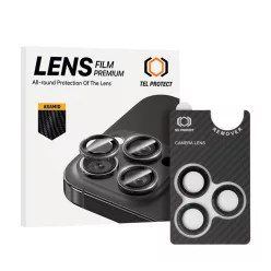   iPhone 17 Pro/17 Pro Max Tel Protect 3D Lencse Aramid sorozat edzett üvegfólia a kamerára (3 darabos lencse) üvegfólia