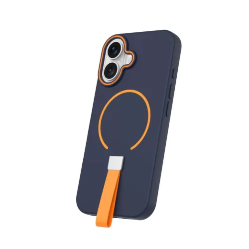 iPhone 16 Pro tok Loop Thin Mag tok sötétkék