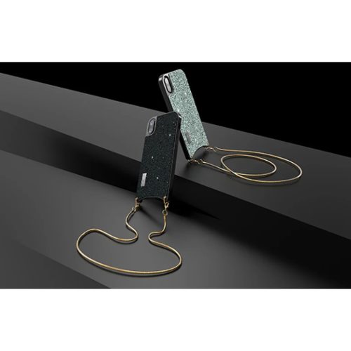 Iphone XS MAX BAG flitteres tok fekete