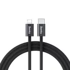 BenksCable D46 fonott - Type C - Lightning - PD 27W 3A 2 méter fekete