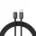 BenksCable D46 fonott - Type C - Lightning - PD 27W 3A 2 méter fekete
