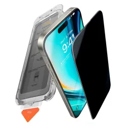   iPhone 17 Pro Max Torras - GlassGo Install Master Privacy - Fekete üvegfólia
